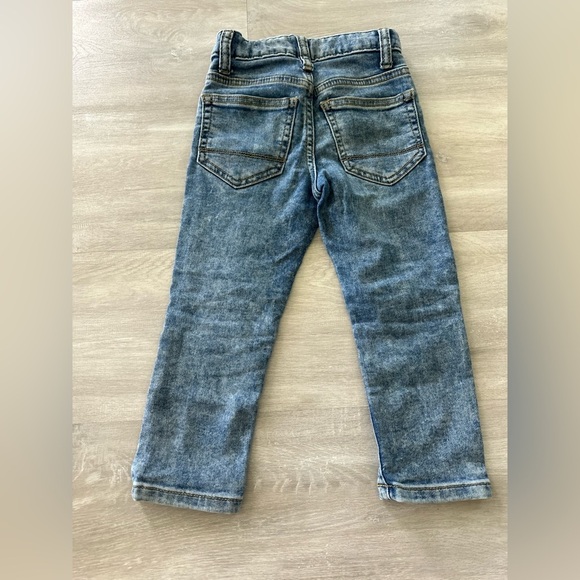 Cat & Jack Size 3T Straight Stretch Blue Jeans Adjustable Waist unisex - Picture 7 of 8